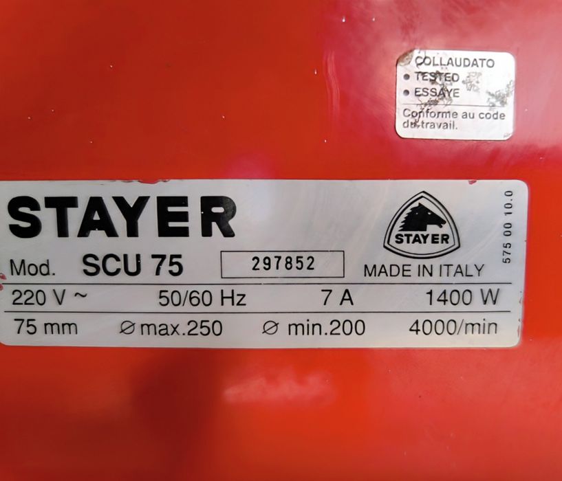 Настолен циркуляр Stayer scu75 made in Italy