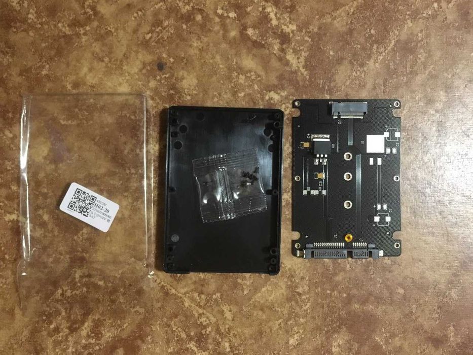 Переходник B + M Key Socket 2 M.2 для NGFF (SATA) SSD на 2,5 SATA.