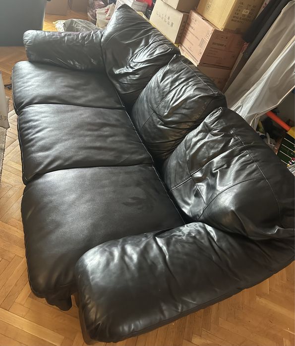 Canapea 3 persoane si 2 fotolii piele naturala Natuzzi