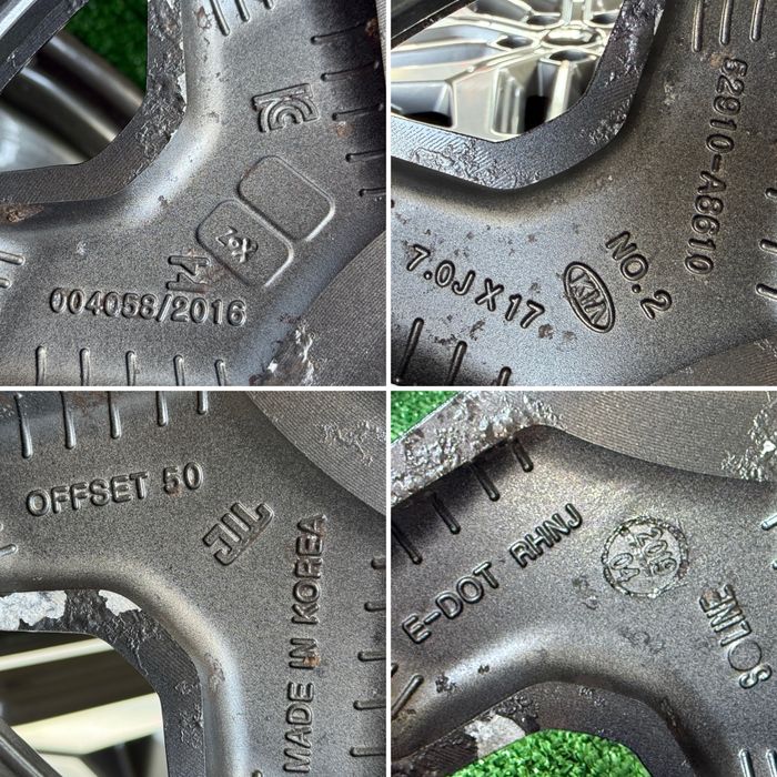 4бр. ОРИГИНАЛНИ 17” Джанти 5х114.3 за -KIA/HYUNDAI/HONDA/MAZDA/др.- 7.0Jx17H2, ET50