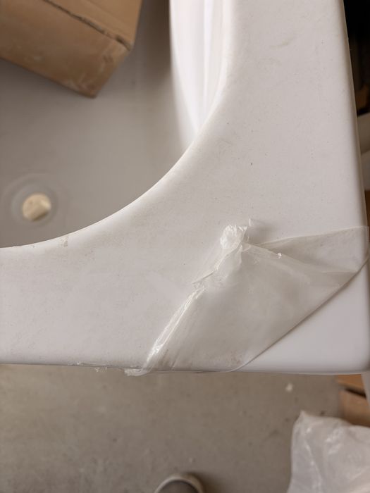 Sistem prindere si Cada acril, 170 x 75 cm, alb