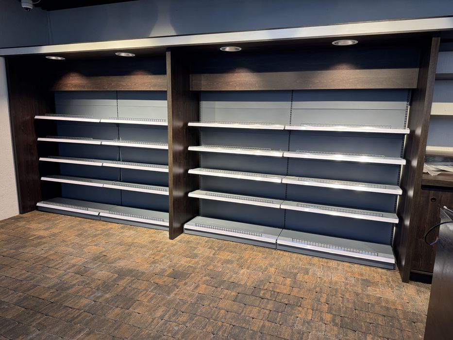 Rafturi metalice pentru supermaket gri antracit