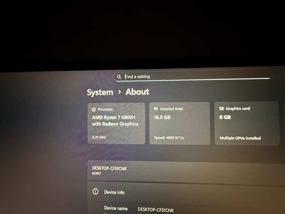 Laptop Gaming Lenovo legion 5 ryzen 6800h si rtx 3070
