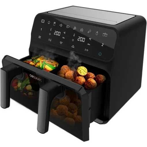 Двоен фритюрник с горещ въздух Cecotec Cecofry Advance 9000 Window 2200W 9L