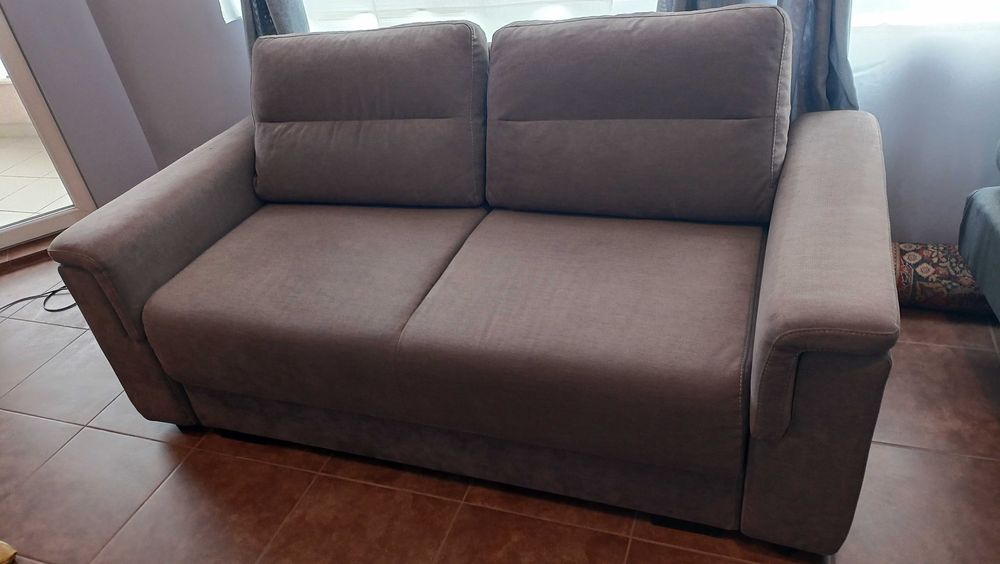 Двоен диван Nani Gala Lux - кафяв