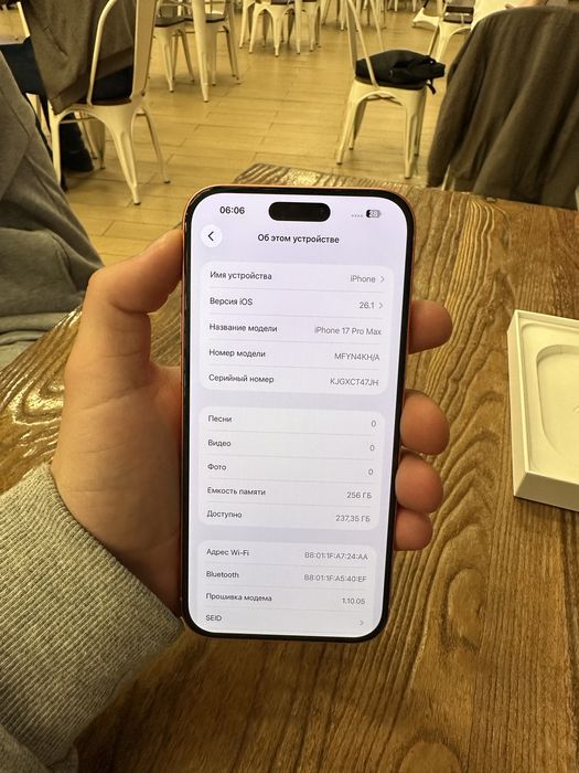 Iphone 17 Pro Max 256 Gb 100% Kar/Dok