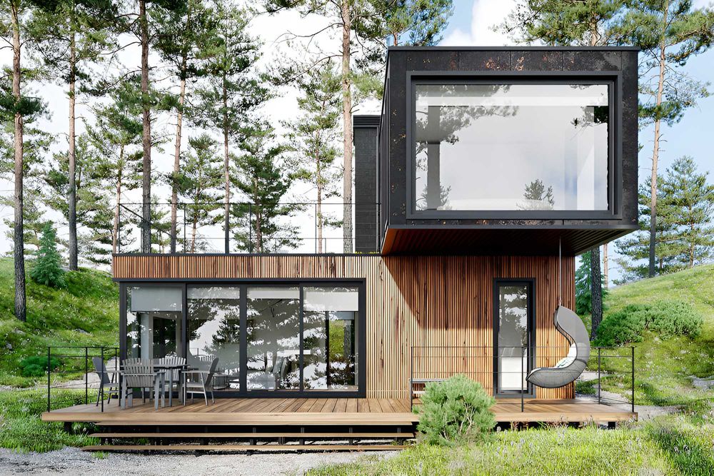 НА ИЗПЛАЩАНЕ – Модерна къща с 2 спални от морски контейнери, 70 кв.м