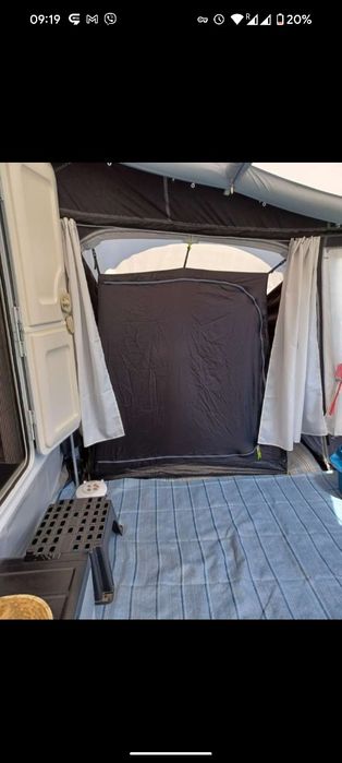 Надуваем анекс за форселт каравана Kampa Dometic Pro AIR