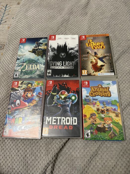 Nintendo Switch Oled, + 6 популярных игр, новые