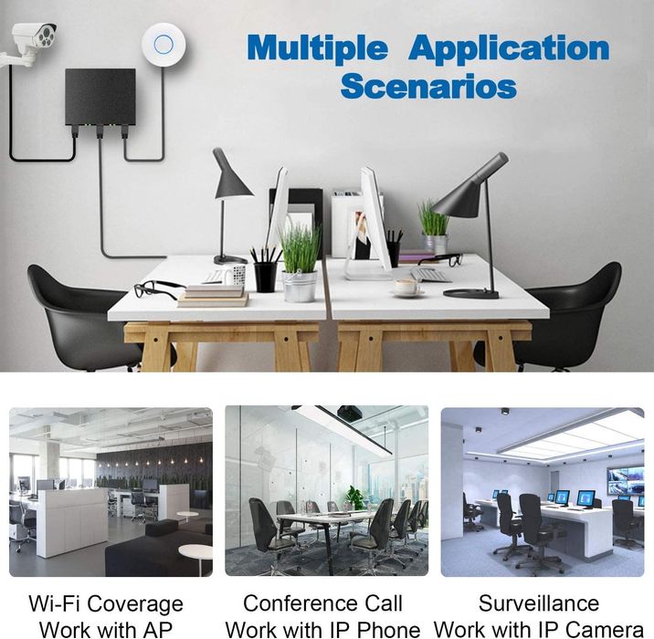 YuanLey 26 порта PoE суич, 24x 10/100Mbps PoE+, 2х 1000Mbps Gigabit