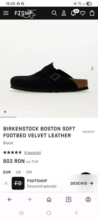 Papuci Birkenstock Boston soft