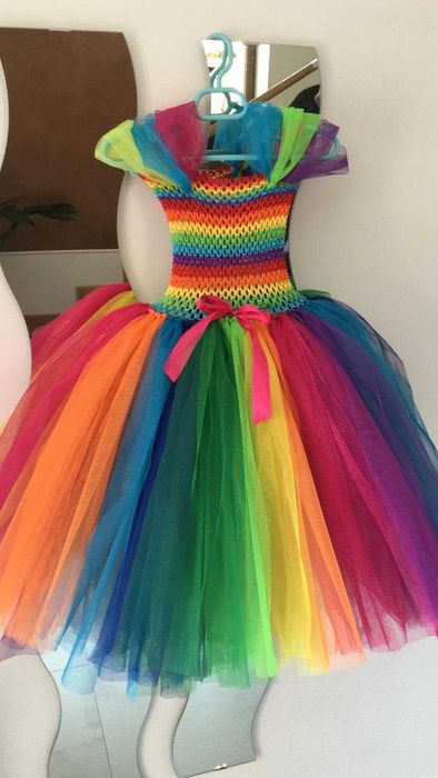 Rochita TUTU Zana Buna Printesa Carnavalului Curcubeu serbare Carnaval