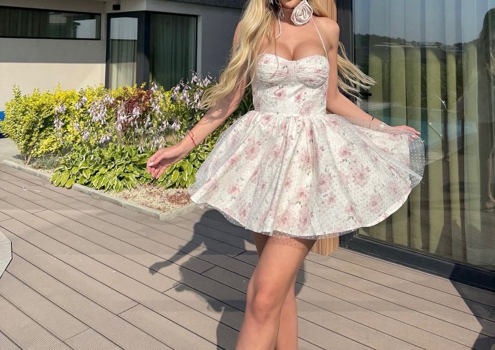 Къса кокетна рокля S