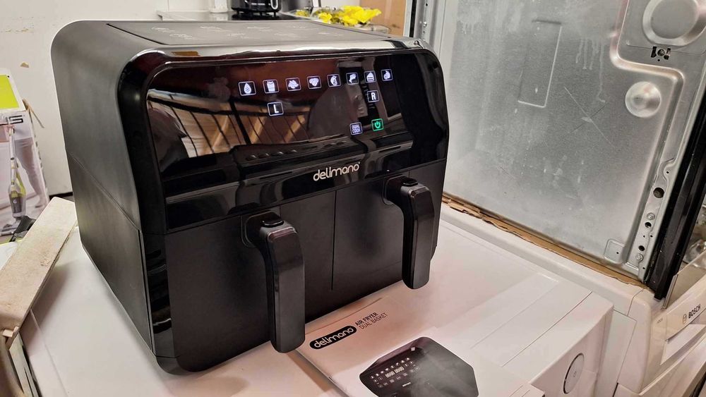 Делимано Еър Фрайер две кошници чисто нов