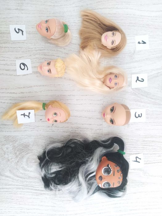 Барби, Кен, LOL OMG нови глави и ръце за ремонт на кукли.