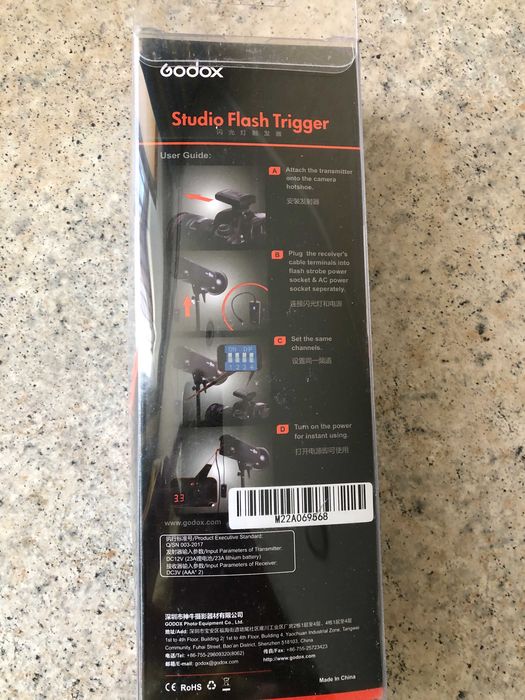 Триггер синхронизатор  Godox для фото вспышки