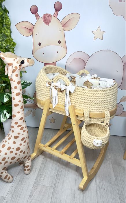 Вязаные люльки, пледы, корзины и игрушки на заказ и в наличии