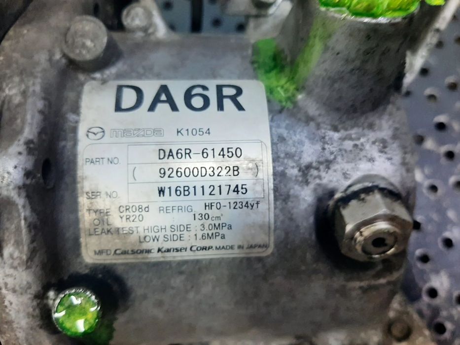 compresor clima ac 1.5d s5 mazda cx-3  da6r-61450  92600d322b w16b1121745