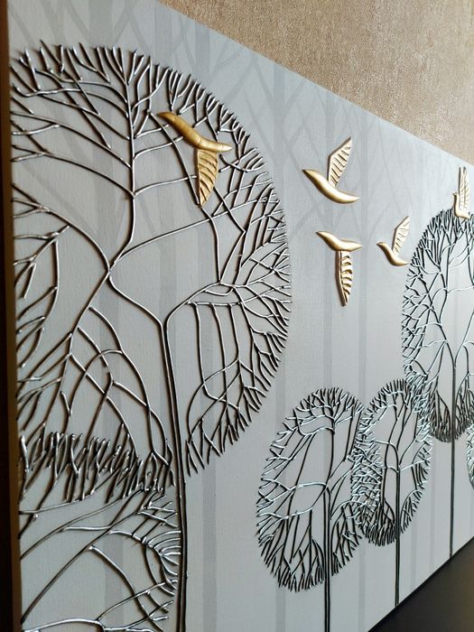 Картина интерьерная "Птицы в лесу"