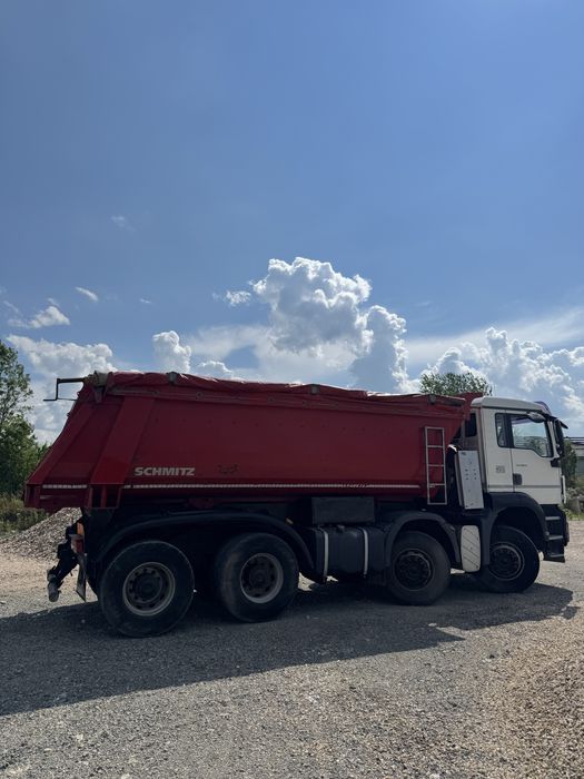 MAN 8x4 bena Schmitz