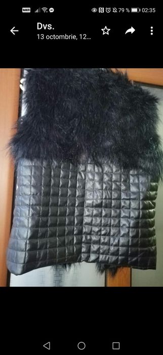 Vesta din piele cu blana M