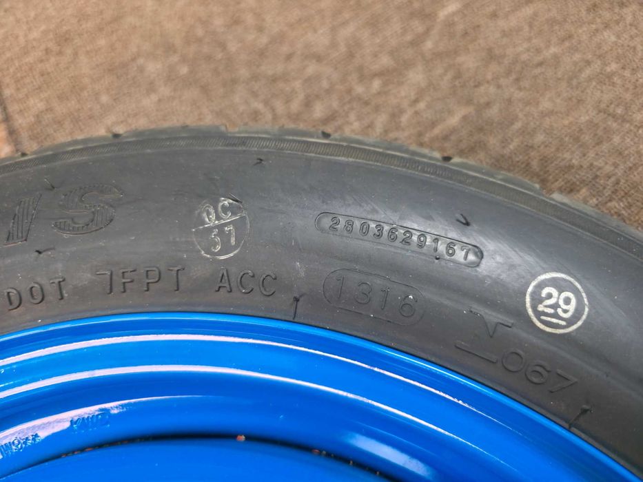 Roata Rezerva SLIM MICA - 4x100 15'' - 125/80/15 - OEM Hyundai I10 I20 / Kia Rio Stonic / Toyota / Mazda - NOUA