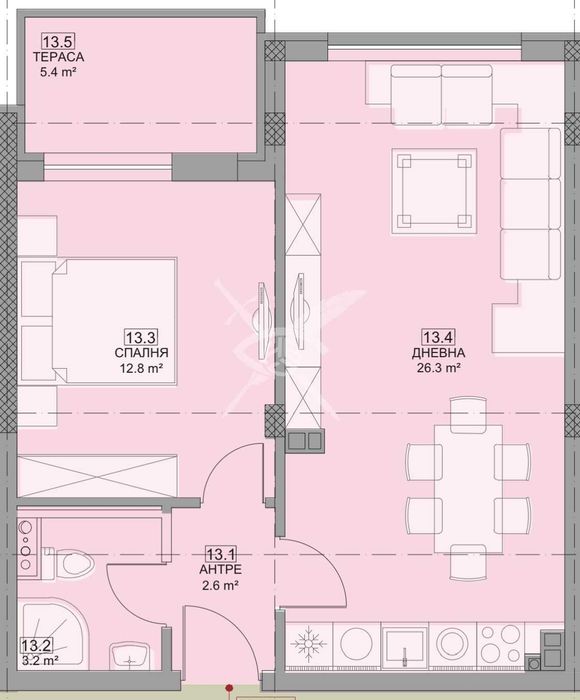 Продава се Двустаен апартамент в София, Малинова долина - 70 кв.м за 1586 €/кв.м - Снимка #8