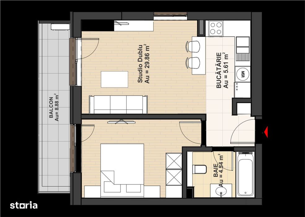 Studio nou | Fațadă ventilată | Finisaje Lux | Avans 5% | ALTO HOME