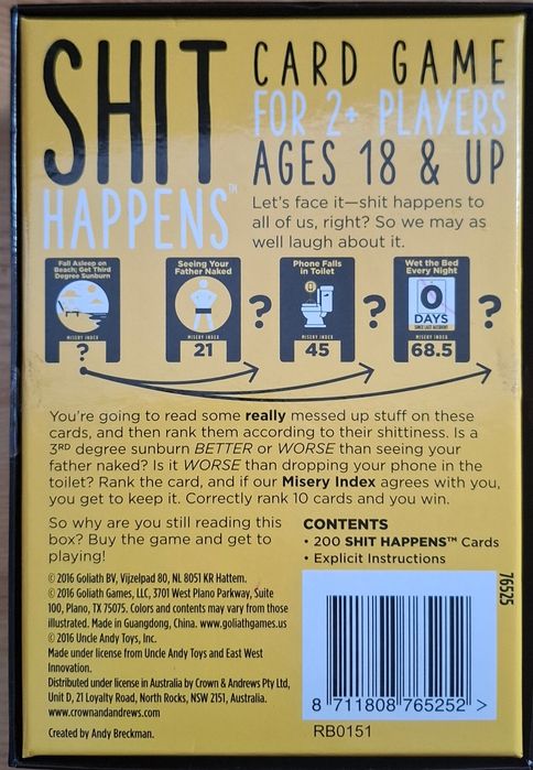 Boardgame Shit happens