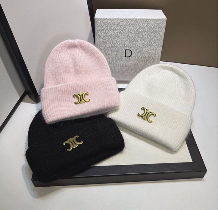 Căciulă Designer Ce line  Neagră - lână și cașmir