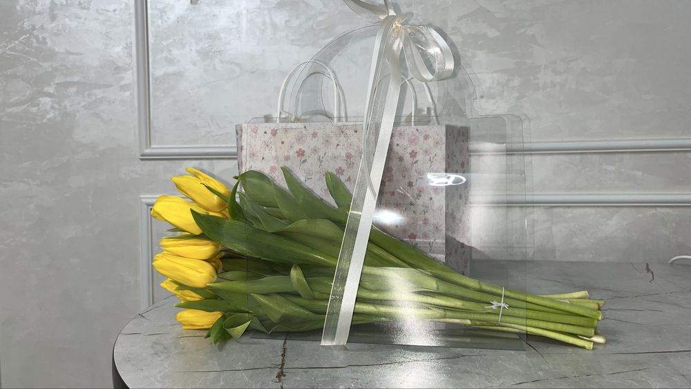 Тюльпаны по 650 с оформлением