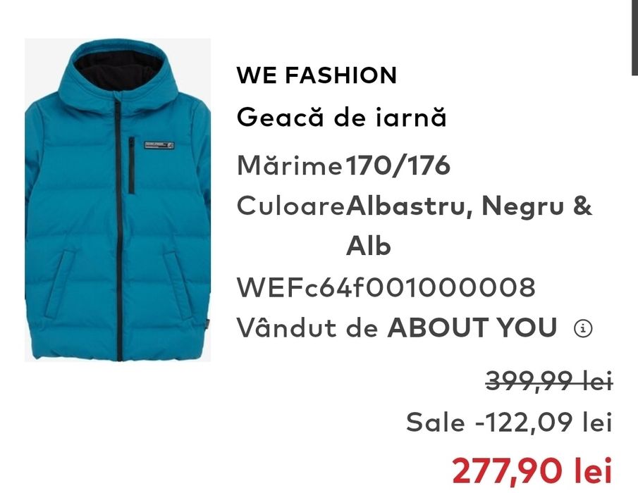 Geaca iarna băieți