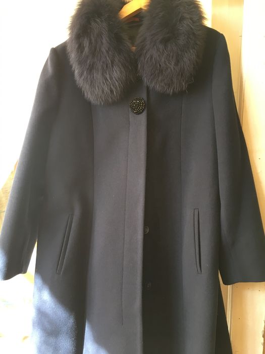 Пальто женское темно-синий цвет кашемир/шерсть. р. 52 Турция. Мирабад