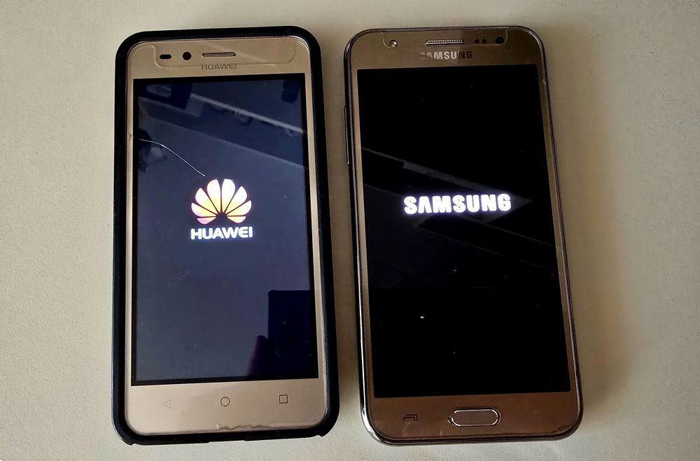 Samsung J5 и Huawei Y3 II
