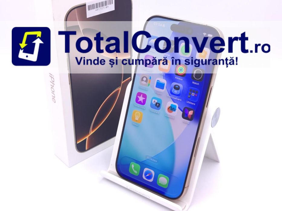 Apple iPhone 16 Pro 128GB Natural Titanium, Garantie 24 luni | #D91107