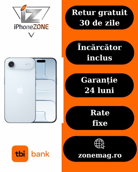 Iphone Air 512GB Albastru 100% Garantie Rate BuyBack - zonemag.eo
