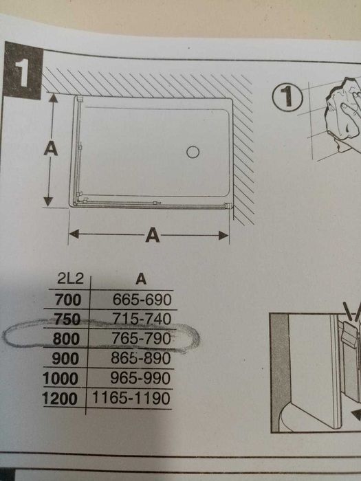 Cabina de dus ROCA 80X80 noua