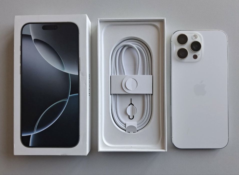 Перфектен iPhone 16 Pro Max, White Titanium, 256 GB