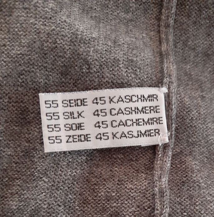 Pulover casmir și matase