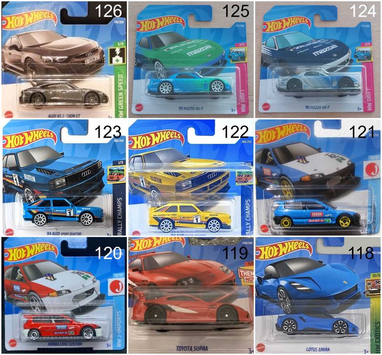 Метални колички Hot Wheels Хот Уиилс в мащаб 1:64 От различни години 1