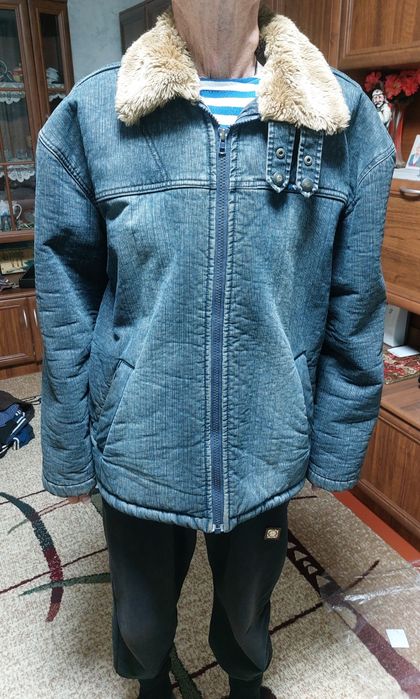 Зимняя куртка джинсовая