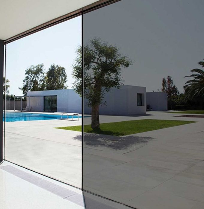 Folie protectie solara efect oglinda, montare exterior, latime 91 cm - pret promo *20% doar luna aceasta