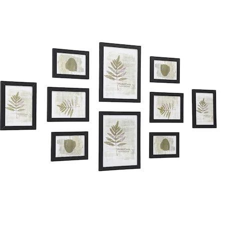 Set rame foto, 10 bucati, Negru