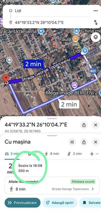 Teren intravilan Comuna Berceni Cartierul Nou