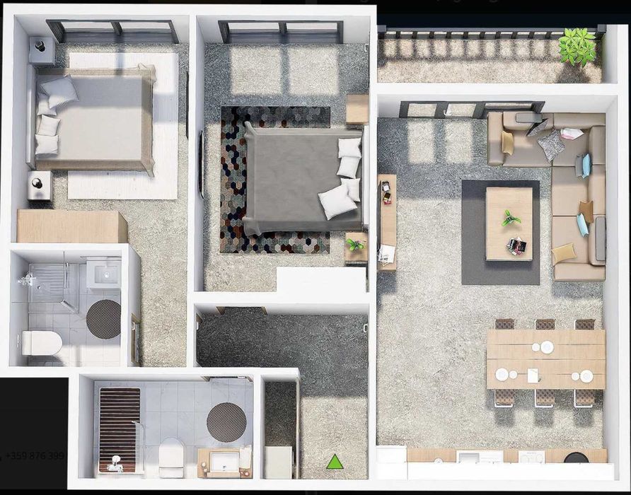 Продава се Тристаен апартамент в Пловдив, Христо Смирненски - 102 кв.м за 1691 €/кв.м - Снимка #1