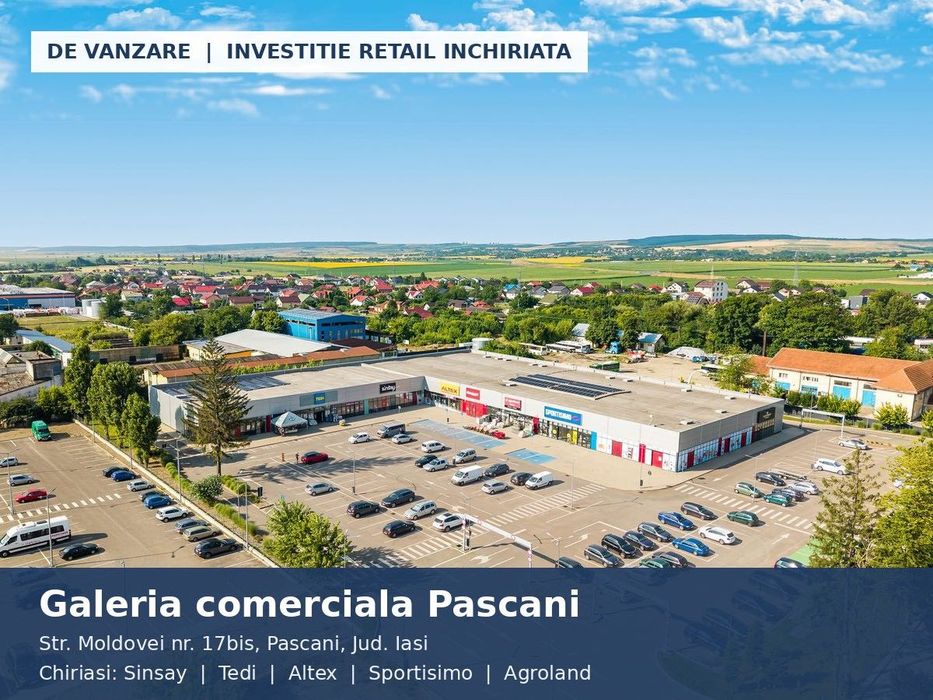 Galerie comerciala Pascani - Sinsay, Tedi, Altex, Sportisimo, 5.360 mp