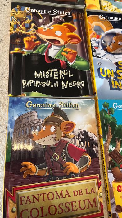 Geronimo Stilton, serie 7 cărți, vol. 3, 4, 10, 13, 16, 18, 19