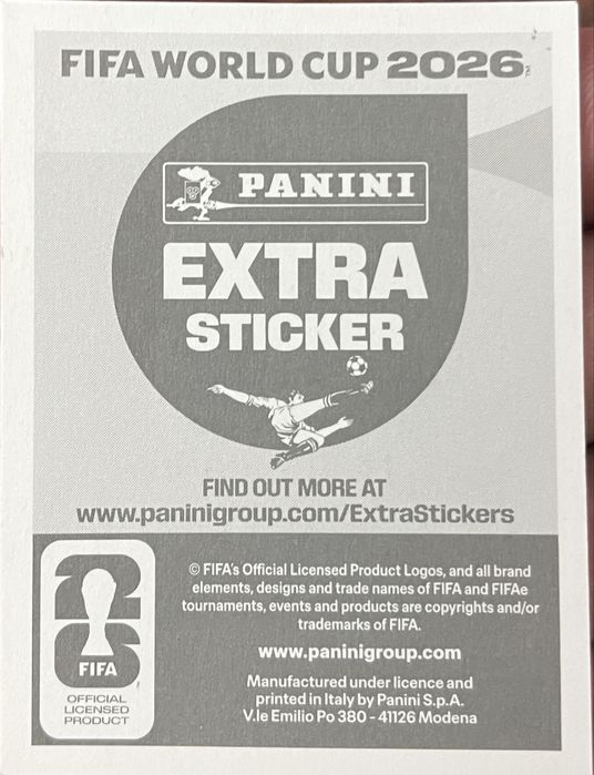 BRONZE Extra sticker Panini ACHRAF HAKIMI 2026