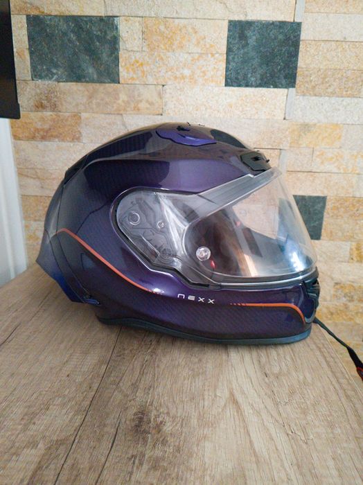 Casca moto nexx xr3x carbon purple