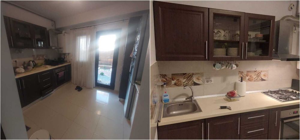 Apart 3 cam. curte proprie, mobilat și utilat. Foișor, loc de parcare.